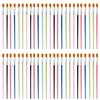 Pack of 50 Smooth Strokes Professional Art Brushes Multipurpose Painting Brushes Set for Artists Students Detail Work