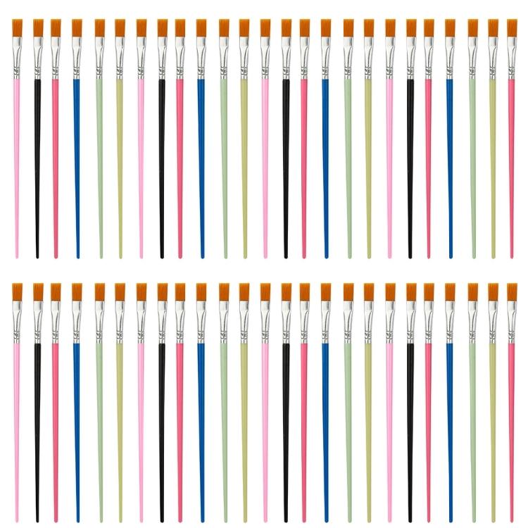 Pack of 50 Smooth Strokes Professional Art Brushes Multipurpose Painting Brushes Set for Artists Students Detail Work