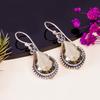 Smokey Topaz Gemstone Dangle Earring 925 Sterling Silver Gift For Her