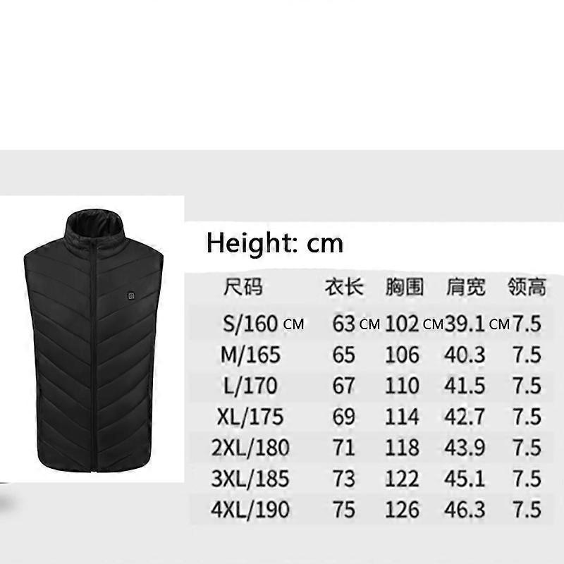 Men's upgraded heating vest, smart electric heating vest, rechargeable winter vest