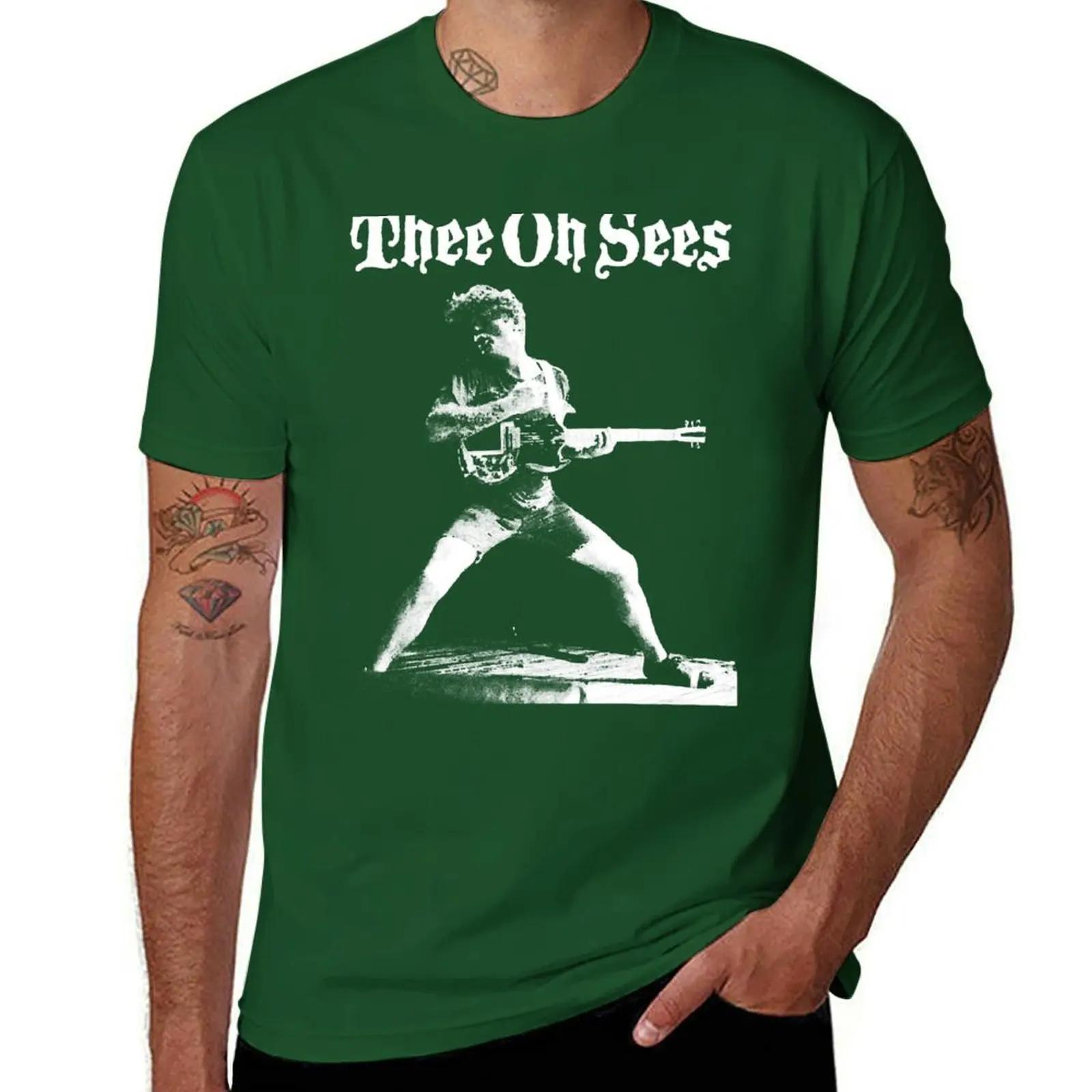 

Limited Edition Thee Oh Sees Band Music T-Shirt baggy shirts blanks men workout shirt 4XL