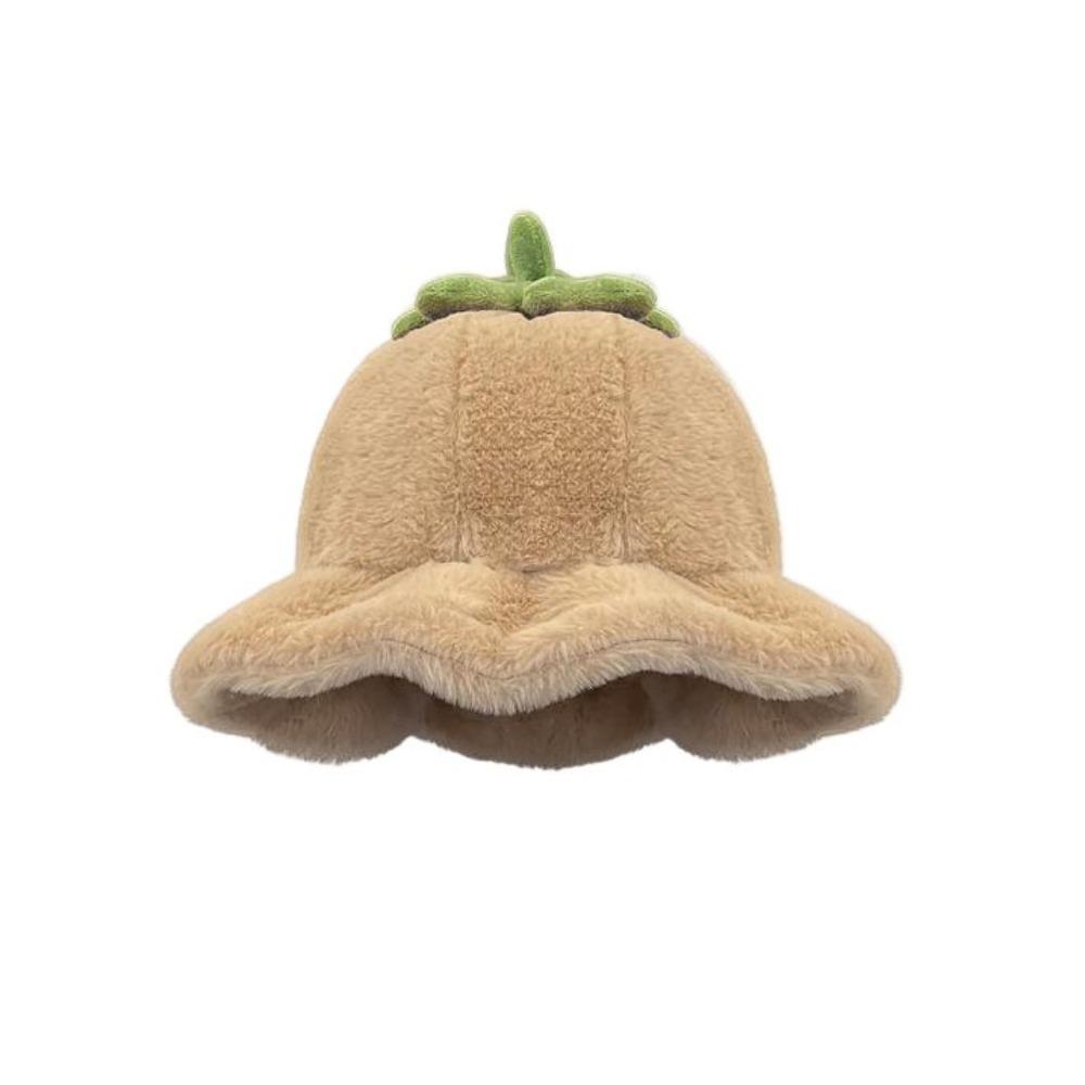 Tomato Winter Fisherman Hat Rolled-up Beanie Hat Cute Plush Bucket Hat  Outdoor