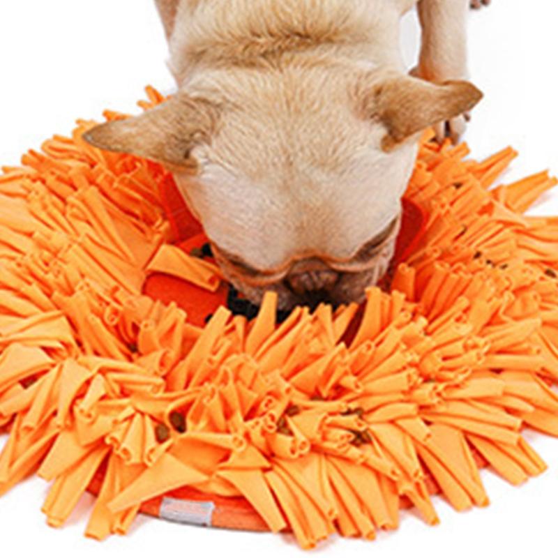 Buy Round Lion Head Washable Pet Snuffle Feeding Mat Dog Puzzle Toy