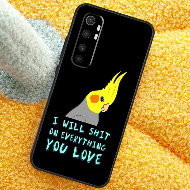 Parrot Bird Case For POCO X3 X4 X5 F5 Pro M5s C40 F4 GT F3 Cover For Xiaomi 12T 11T Pro 12 13 Lite 12X
