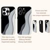 Custodia Monocromatica a Onde per Telefono per IPhone 17AIR 16E 16 15 14 13 12 11 17 Pro Max Plus Copertura Posteriore a Doppio Strato