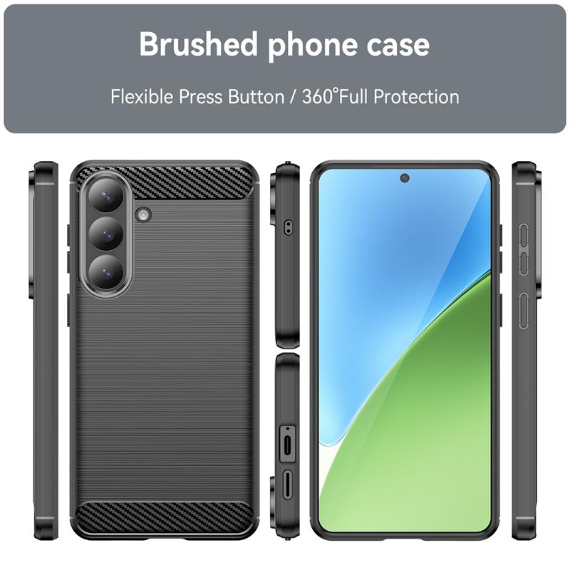 For Cover Samsung Galaxy S26 Plus Case For Samsung S26 Ultra S26 Plus Silicone Carbon Fiber Back Case For Samsung S26 Plus Case