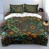 Mandala Geometric Pattern Bedding Set Bedding Set (1 Duvet Cover, 2 Pillowcases, Duvet Not Included)