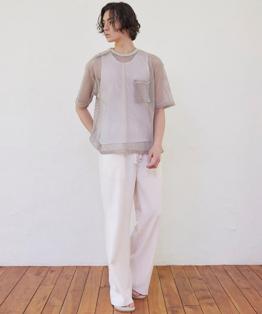 SENTAIR Summer Net Half T-Shirt _Beige