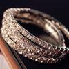 Korean Style Fashionable Super Flash Full Diamond Single Row Elastic Bracelet Bracelet Handpiece