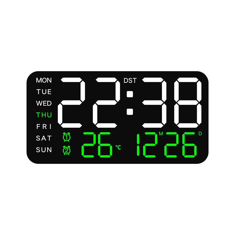 New Frameless Electronic Clock Multi Function Dual Purpose Clock Digital Clock Display Living Room Wall Clock