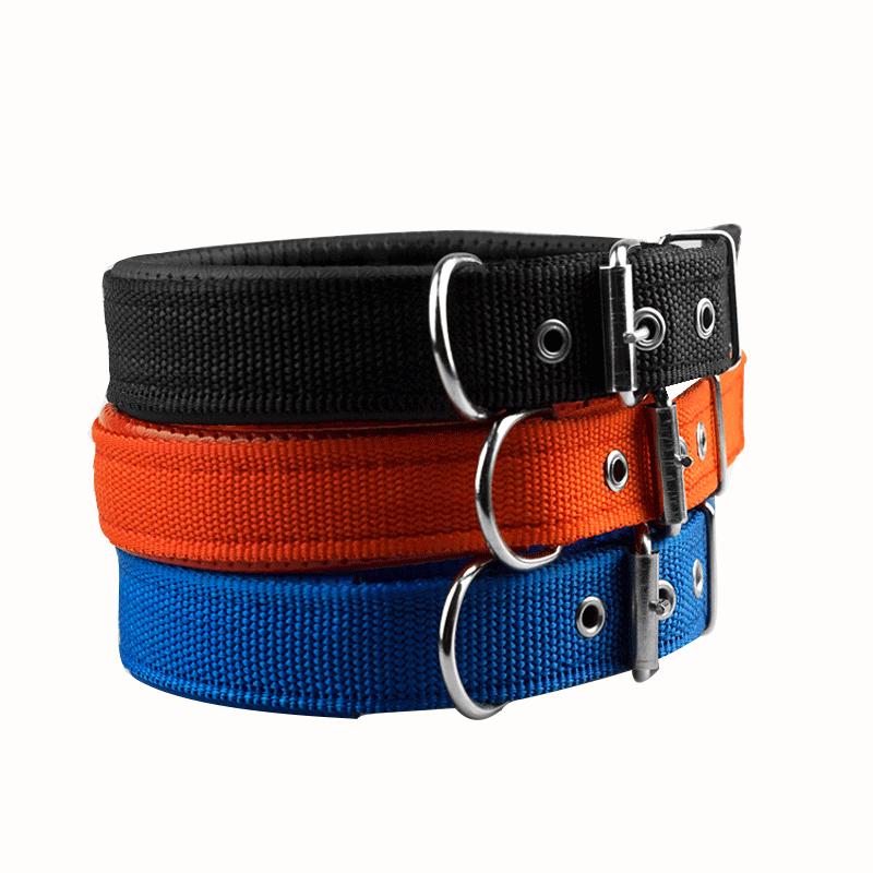 Pohodlný prodyšný obojek pro psa s měkkou kůží a polypropylenovou podšívkou