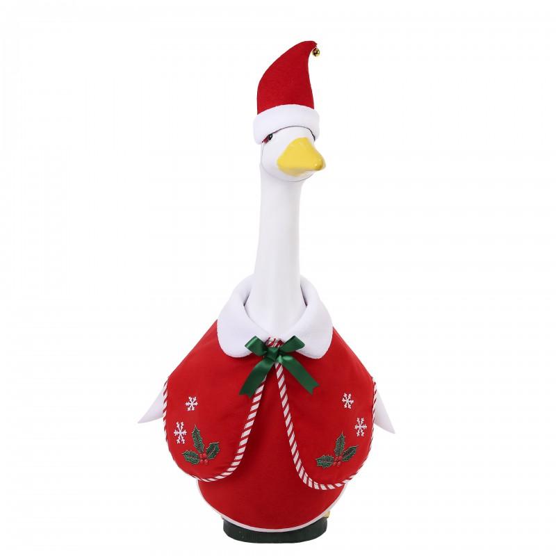 Christmas Goose Costume Porch Decoration Outfit Holiday Dress With Hat 23 Inch Lawn Geese