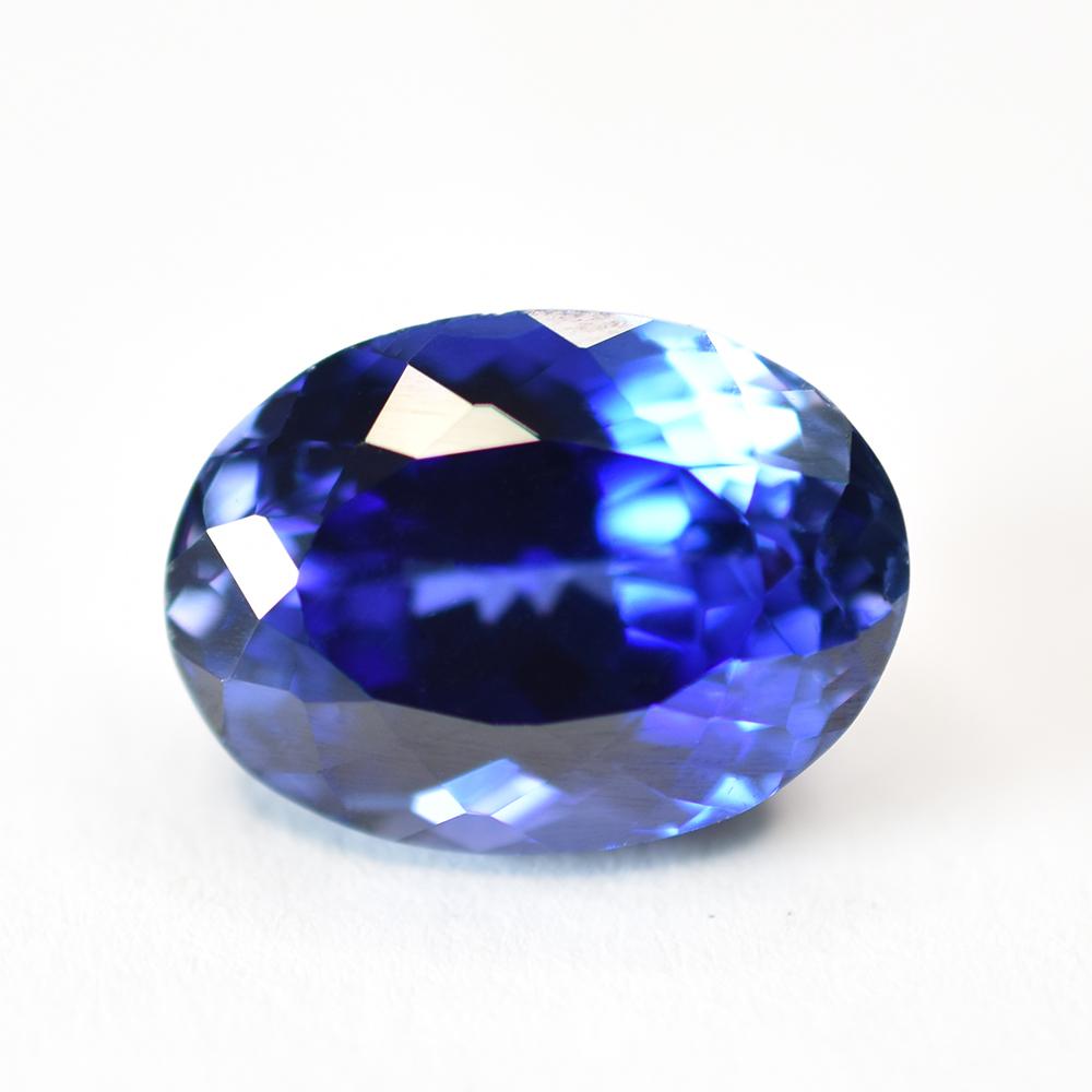 Excelent Natural BLUE Tanzanite Oval Shape 12.85 Ct Loose Gemstone