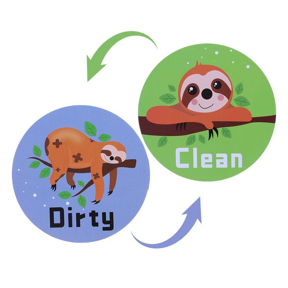 Funny Dog Owl Fridge Magnets Dishwasher Magnetic Sticker Home Decor Clean Dirty Sign