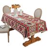 Bohemian Geometric Pattern Tablecloth Cotton Linen Rectangular Dining Table Cover Tea Table Runner