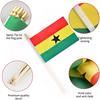 25Pack Small Ghana Flag Handheld Mini Ghanaian Flags on Stick 5x8 Inch