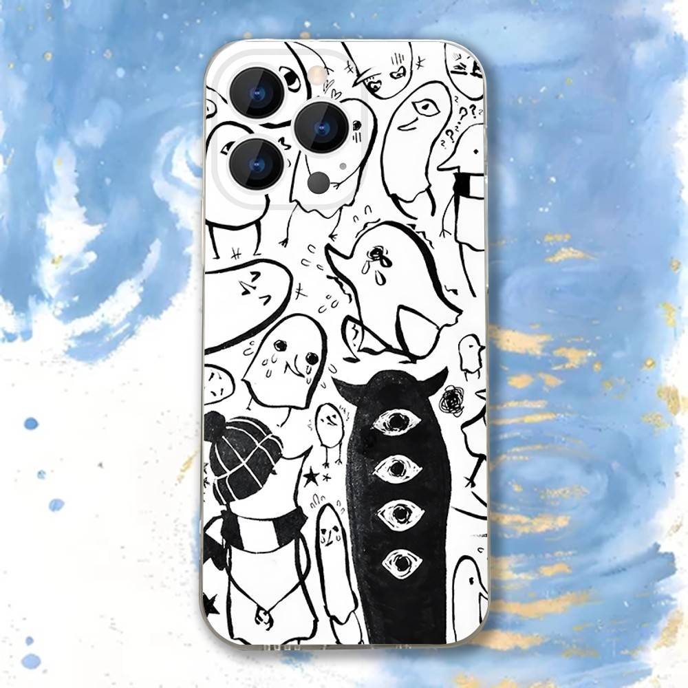 Gute Nacht Oyasumi Punpun Transparente weiche Hülle für iPhone 17,16,15,14,13,12,11,Pro,Max,Plus, X,XS,XR,SE4,E Mini