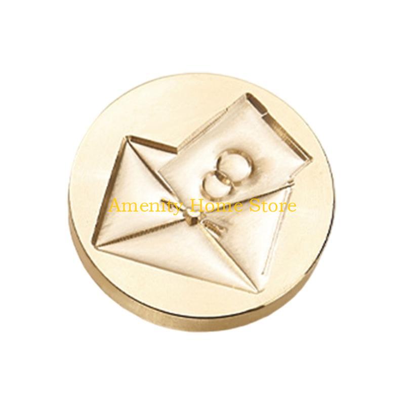 F26C Wedding Theme Wax Seal Stamp Head Replacement for Wedding Invitations Envelope