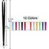 YOUOWO Lanyards 12 Pack Neck Office Lanyard 12 Colors White Blue Black Apple Green Red Pink