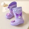 Children's Rain Boots Girls' Water Boots Non-Slip Waterproof Rain Boots Girls' Kuromi Kindergarten Kids' Water Shoes