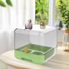 Parakeet Bird Bath Pull-out Pet Bird Feeder Transparent 2 In 1 Bowl Quick Cleaning For Indoors Inside Or Outdoors On Deck Garden
