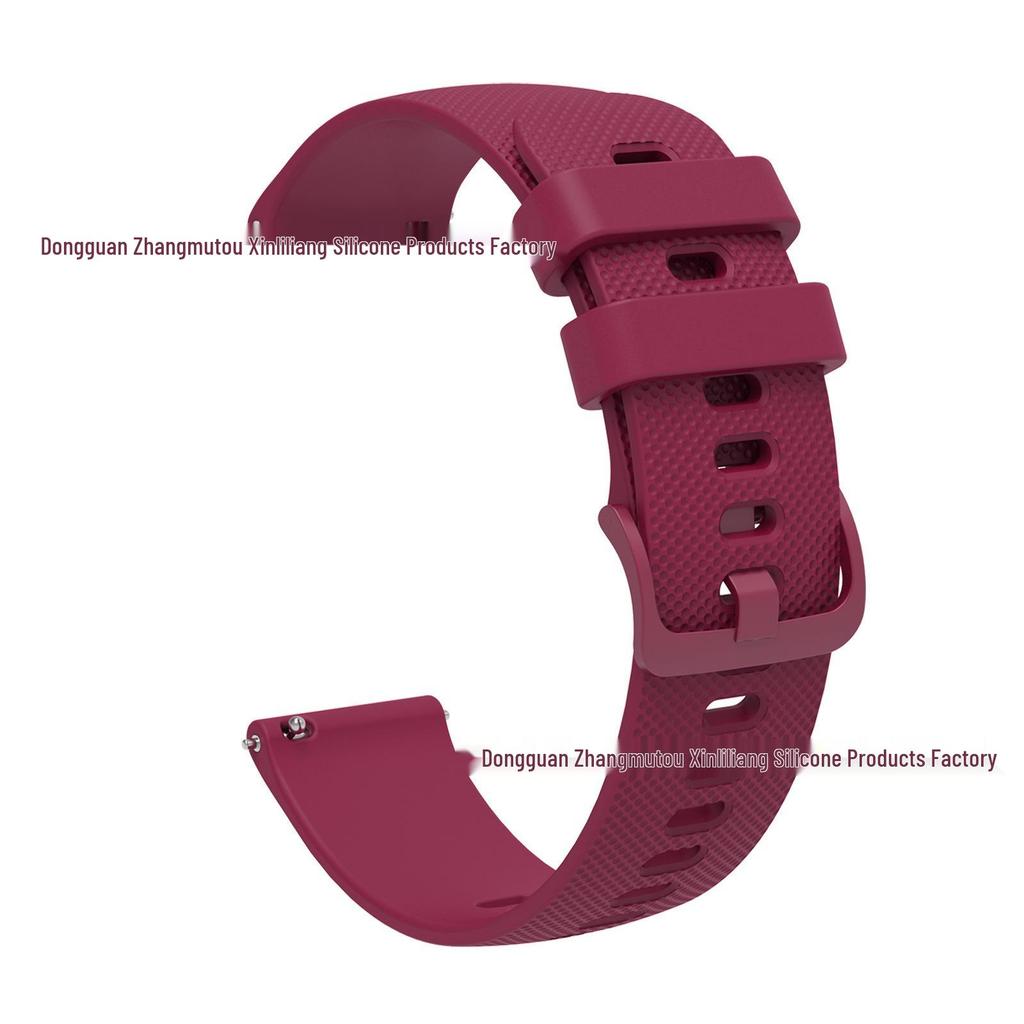 Garmin Venu Silicone Small Check-Pattern Watch Band, Vivomove Sport Textured Strap, 18/20/22mm.