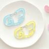 Creative Acrylic Keychain Clip With Star Wing Design Portable Carabiner Hooks Key Holder For Bags Keys Outdoor Decors