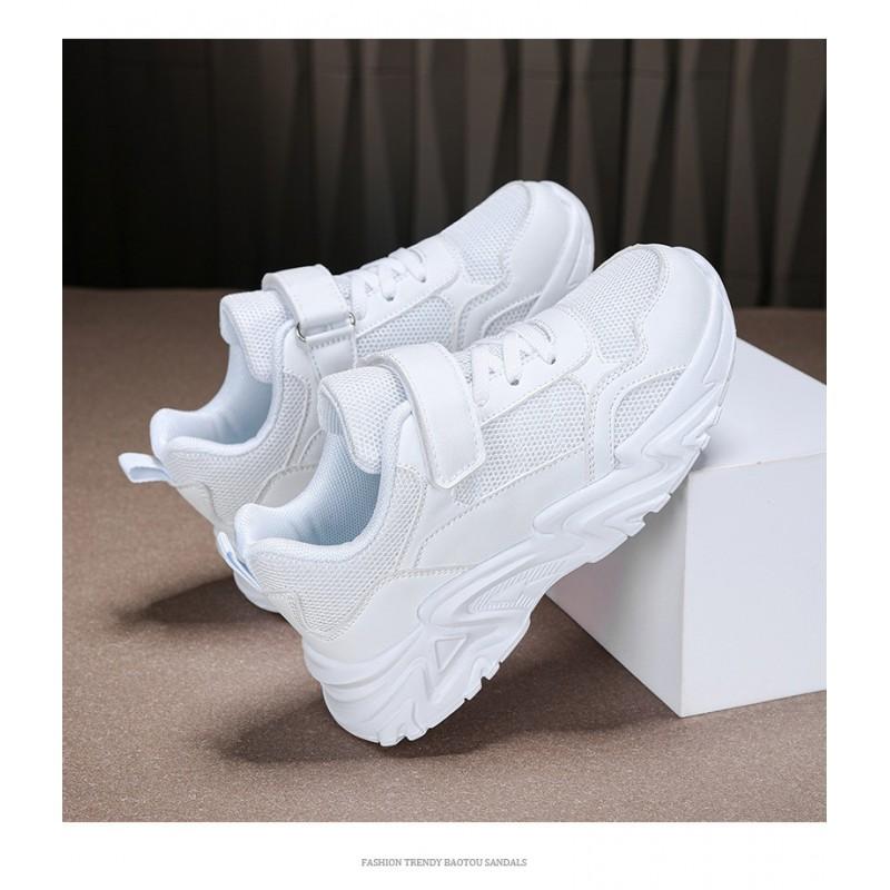 Kids Breathable Mesh Sneakers Boys Girls Lightweight Anti-Slip Casual Dad Shoes Size 28-39