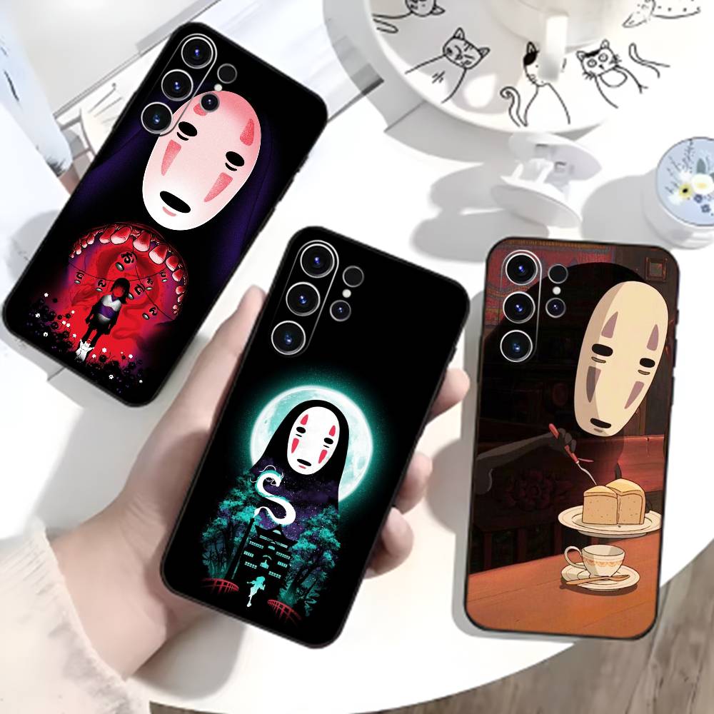 Cartoon K-Kaonashi-ES Phone Case For Samsung S26,S25,S24,S23,S22,S21,S20,S30,Ultra,Plus,Fe,Note,5G Black Cover