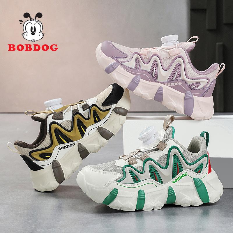 Babu Bean classmates boys shoes 2025 new spring and autumn mesh breathable children's sports shoes medium and older children's running shoes