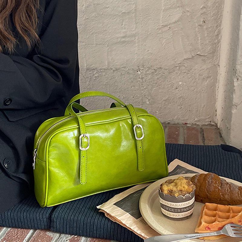 Green Korean Casual Shoulder Bag - Versatile Women's Handbag