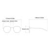 2PCS Oversized Rectangle Sunglasses Women Fashion Double Bridge Glasses Male Fashion Driving Sunglasses