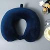Solid Color U-Shaped Neck Pillow for Travel, Car, Office, or Napping - Cervical Support & Customizable Gift Option