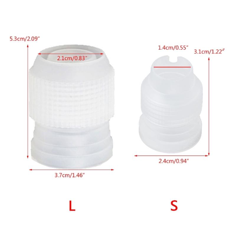 Small/Large Size Coupler Adapter Icing Piping Nozzle Bag Cake Flower Pastry Decoration Pastry Tools Cream Dessert Tools