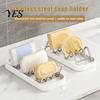 Durable Stainless Steel Soap Holder Holder, Drain Tray, Wave Shaped 2-3 Dual Sided Tray Soaps Sponge Organizer for Bathroom Shower Kitchen Countertops