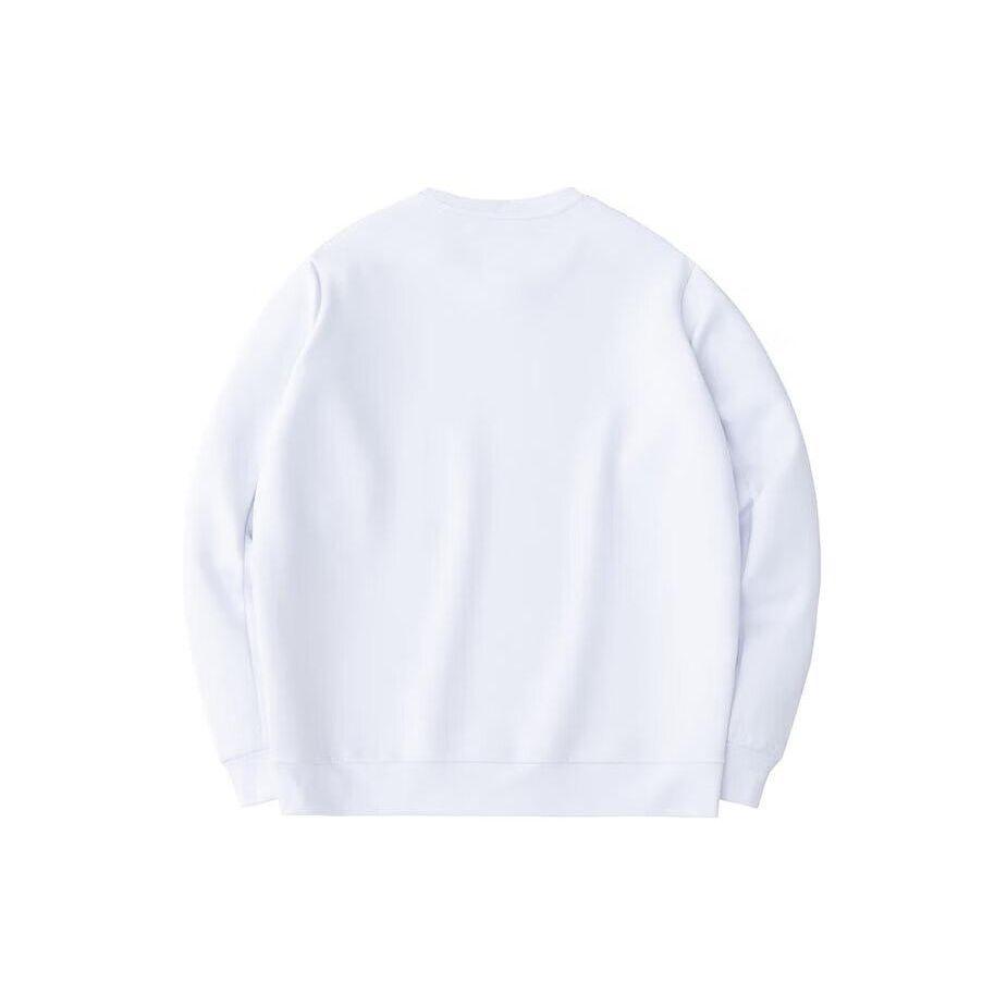 Anta Training Series Letter Round Neck Pullover Sports Leisure Sweatshirt Men sweatshirt Pure-White 152417744-1