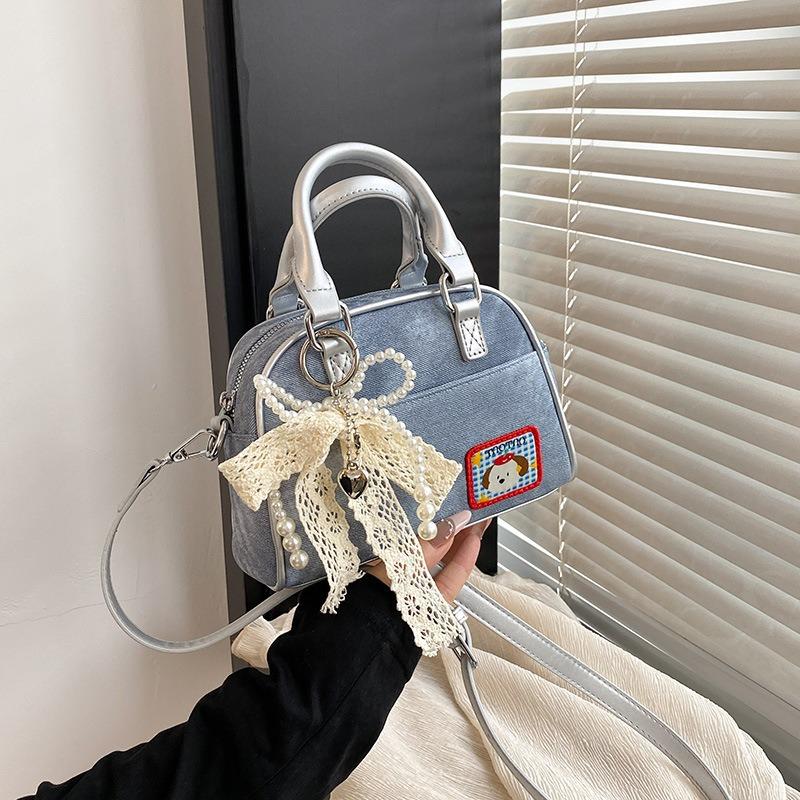 High-end niche bag women's summer new fashion messenger bag portable bowling bag