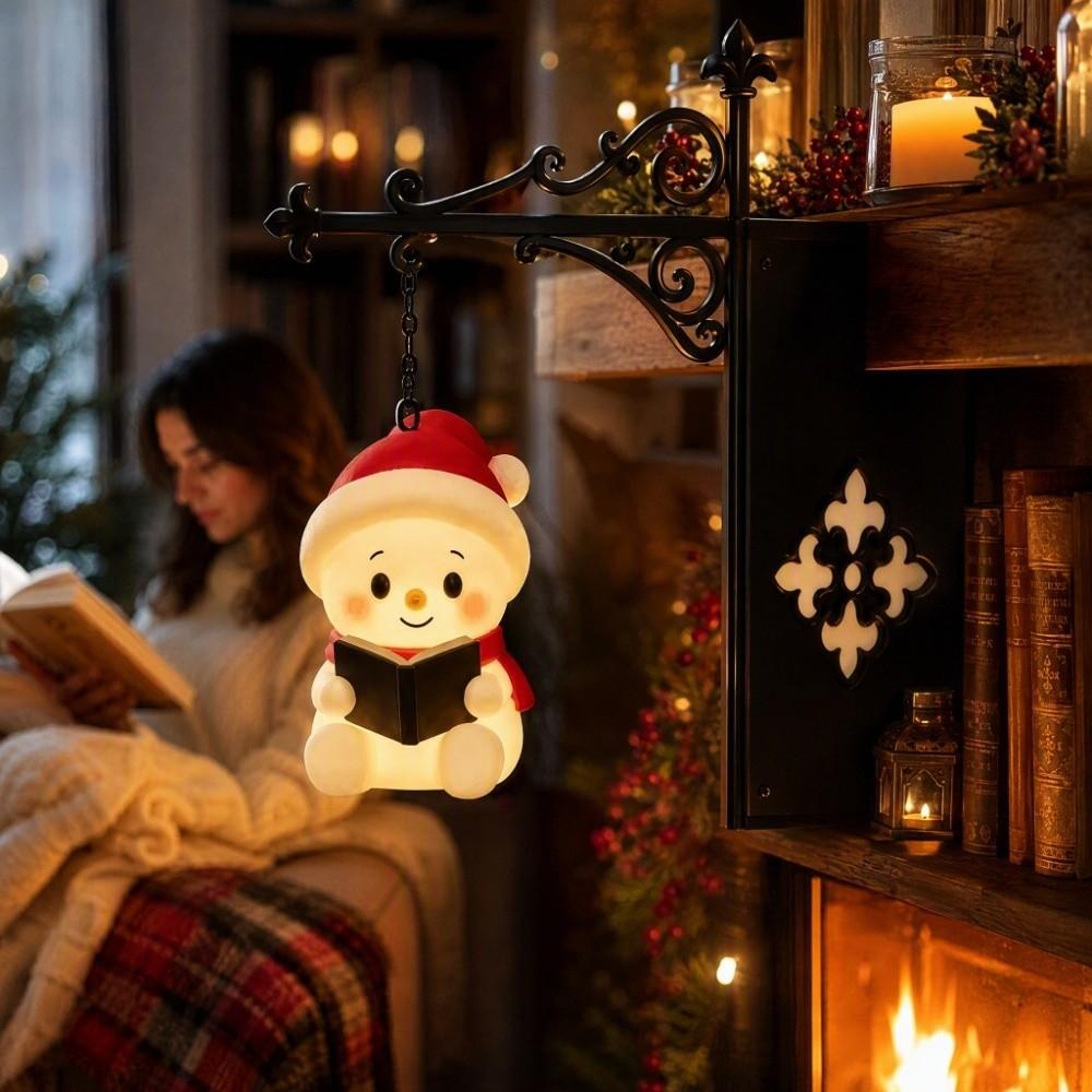 Vintage Christmas Bookshelf Lantern Light Warm White Christmas Bookshelf Light Decorative for Home