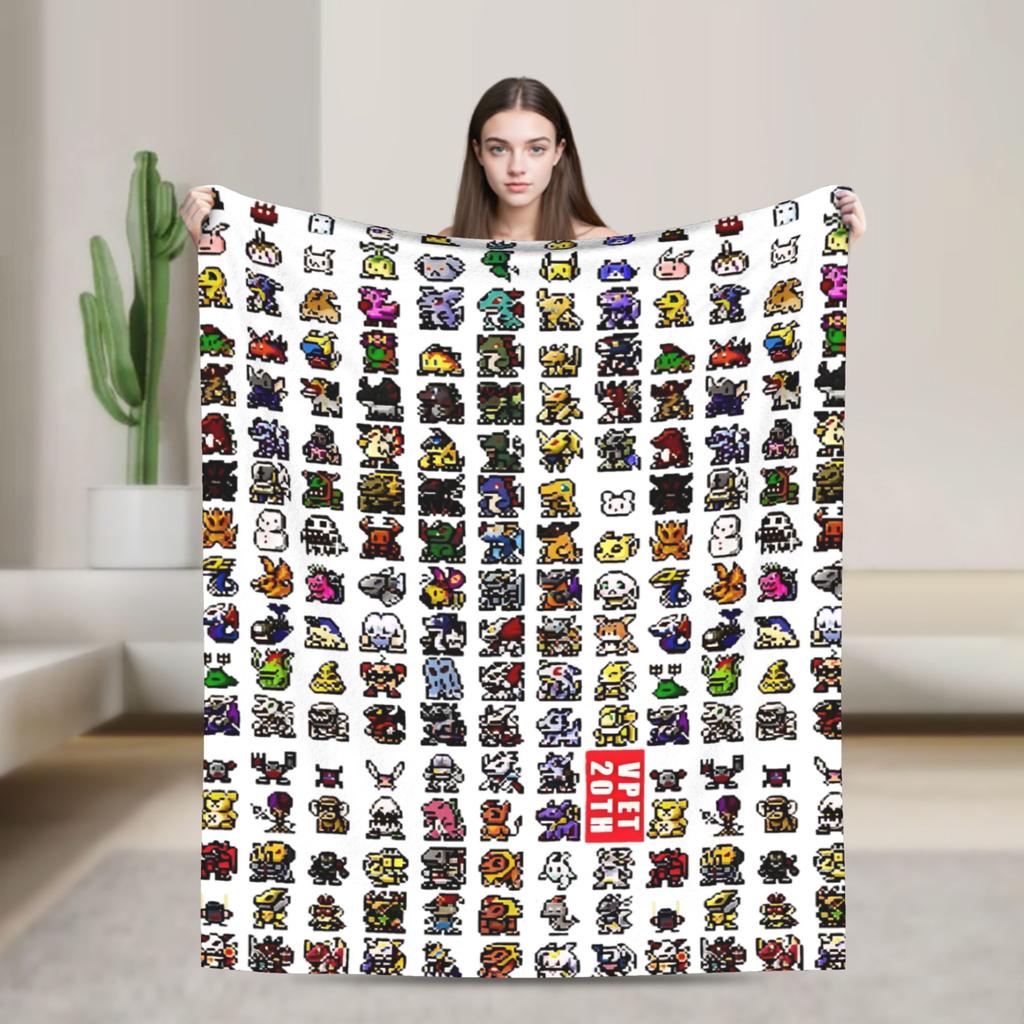 Jyarimon Gigimon Guilmon Growlmon Evolution Knitted Blankets Digimon  Wool Throw Blankets Summer Bedspreads