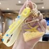 Starfish Quicksand Oil Keychain: Exquisite Pendant for Women's Bags, Students, and Kids - Cute Floating Schoolbag Decoration