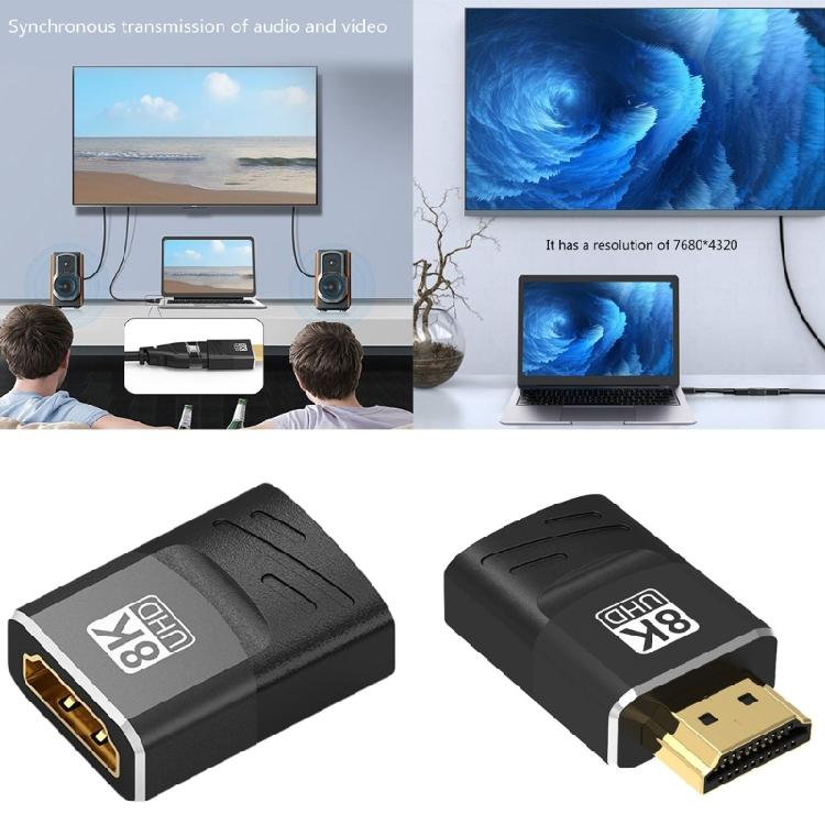 HDTV-compatible Converter 8K60hz Digital Signal Boosting for Multiple Devices Transmission Noise Reductions