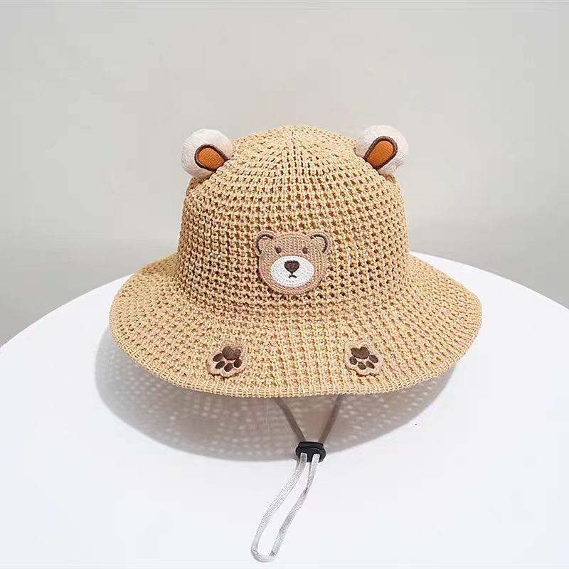 Children s Sun Hat Summer Thin Boys and Girls Baby Sun Hat Straw Hat Breathable Big Eaves Bucket Hat Sun Hat хаки