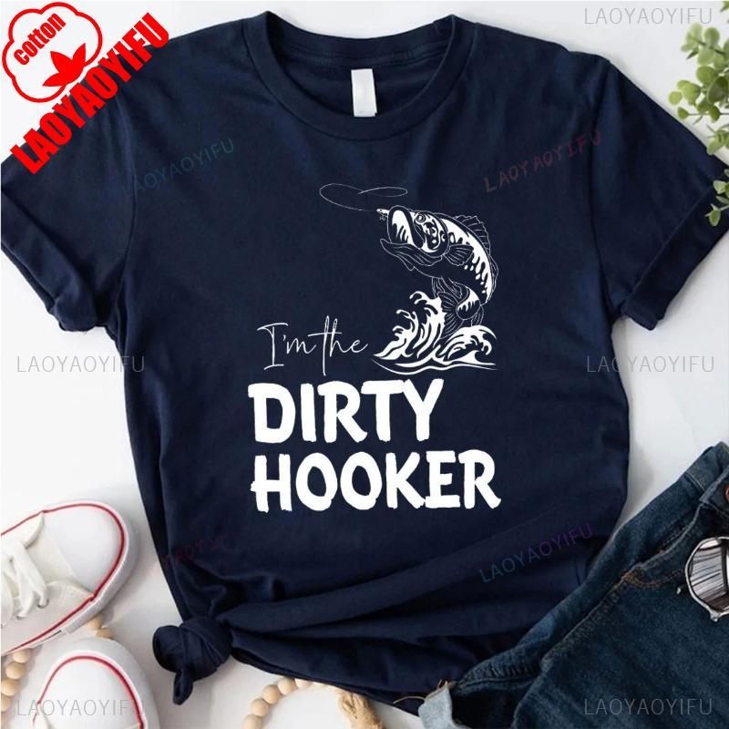 Couples Matching Cotton T-Shirts I'm Dirty Hooker Master Baiter Funny Couples Gift Shirt, Humorous Wifey and Hubby Streetwear