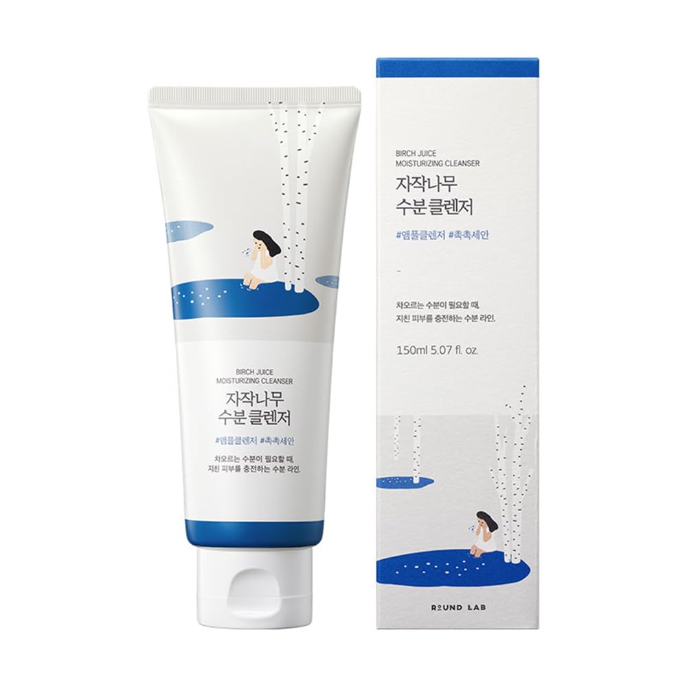 

ROUND LAB Увлажняющий гель-пенка с низким pH с березовым соком 150 мл fl oz Пенка для умывания/Успокаивающий 5.07 (1 пакет)