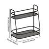 2 Tier Spice Storage Rack Home Countertop Freestanding Kitchen Cabinet Shelf