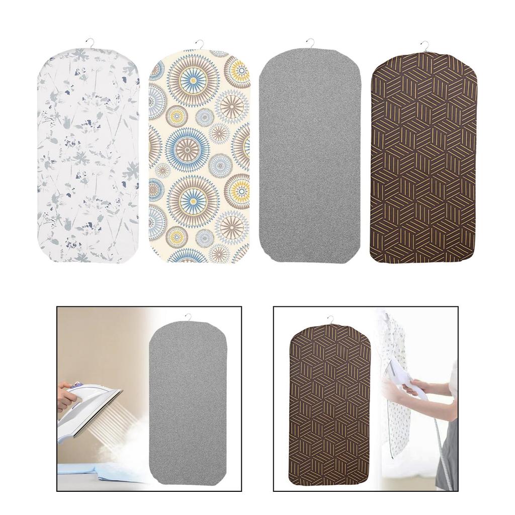 Hanging Ironing Board, Removable Ironing Mat, Standing Over Door, Clothes