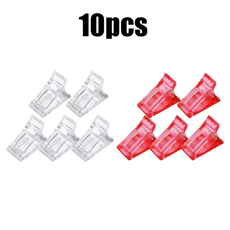 5/10/15pcs Nail Clips Acrylic Extension Forms Nail Quick Fingernail Extension Assistant Tools Nail Clips Nail Art Fixing Clip
