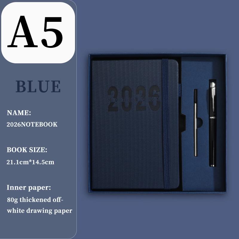 2026 Cross-Border English Diary with Band: Annual Calendar, Weekly Planner, 365-Day Efficiency Notebook