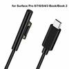 PD 65W Fast Charging USB Type C Power Supply Cable for Microsoft Surface Pro 7 3 4 5 6 15V 3A Tablet Charger USB C Adapter Cable