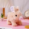 Electric Rabbit Toy Soft Plush Walking Barking Mouth Moving Ears Shaking Entertainment Birthday Gift Kids Smart Simulation Bunny Doll Kindergarten